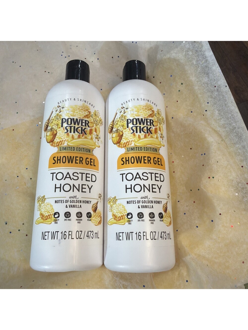 Power Stick Toasted Honey Vanilla Limited Edition Shower Gel 16 fl oz Fast Ship